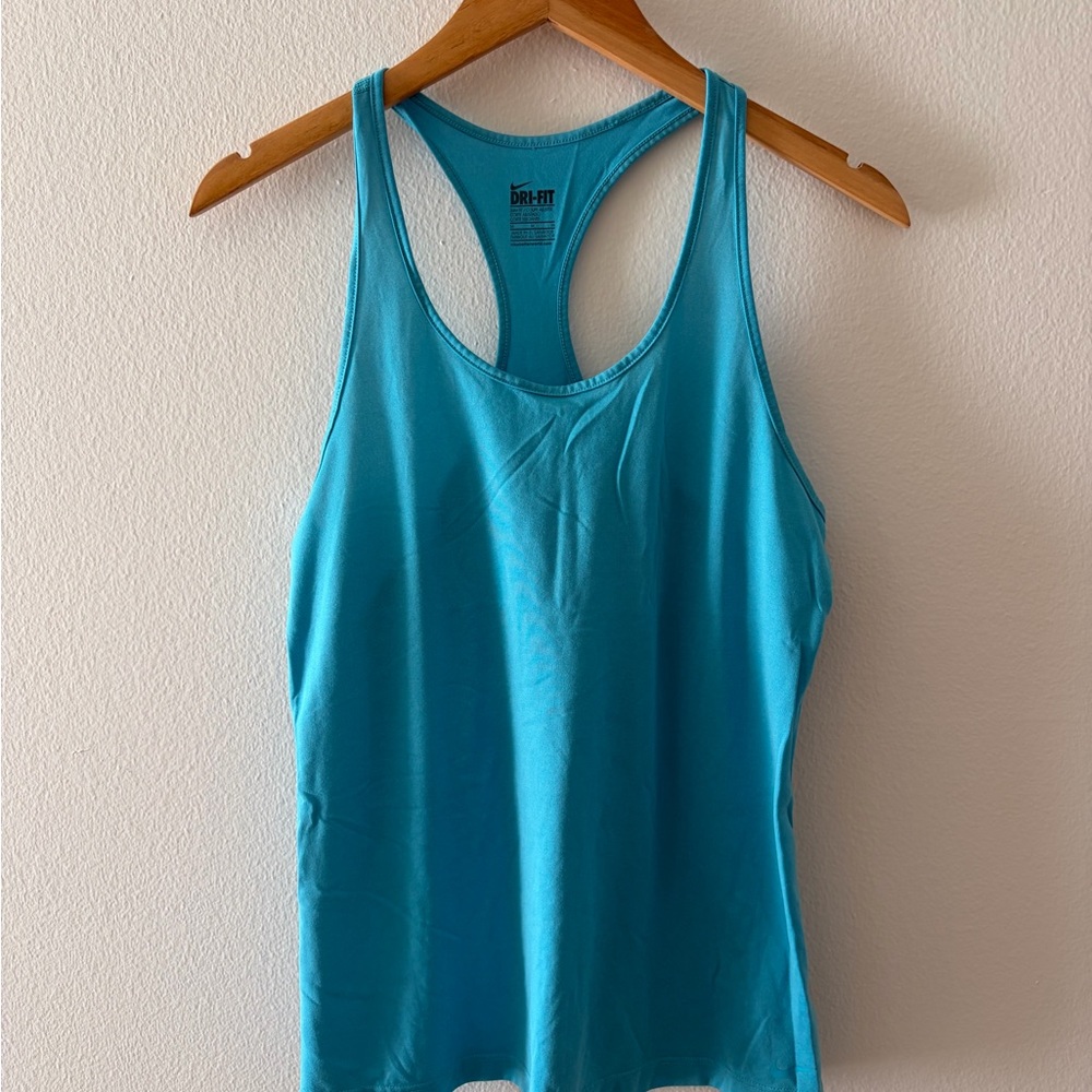 Nike Blue Dri-Fit Racerback Tank Top